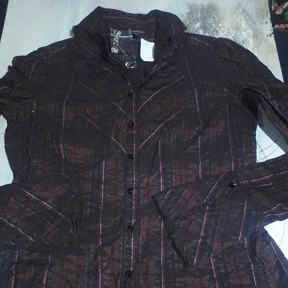 Women's button down shirt, by Bebe